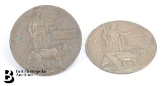 WWI Bronze Death Plaques