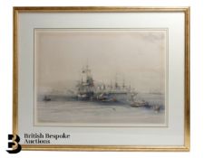 David Roberts RA Coloured Lithograph