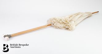 Late 19th Century Silk Parasol