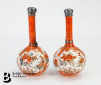 Pair of Japanese Kutani Vases