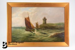 Return of the Fishing Vessels - T Wood Oil on Board