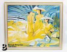 Gerald Le Nabault - Three Women in Yellow