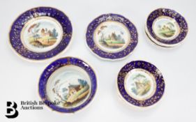 Fine English Porcelain Dessert Set