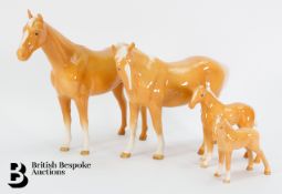 Beswick Palomino Horse Figures