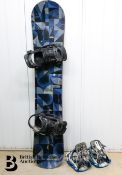 Burton Snowboard and Malavita and Flow Bindings