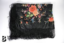 Silk Embroidered Shawl