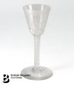Flared 18th Century Wine Glass