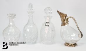 Three Crystal Decanters
