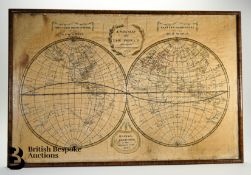 Early 19th Century Map of the World Sampler