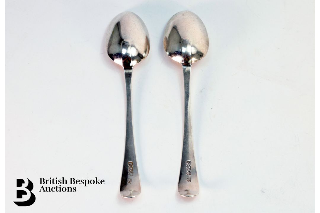 Pair of Georgian Silver Serving Spoons - Image 2 of 5