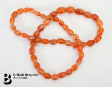 Graduated Agate Bead Necklace