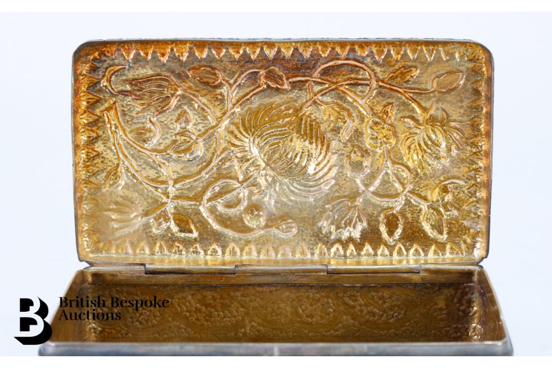 Persian Silver Cigarette Box - Image 6 of 8