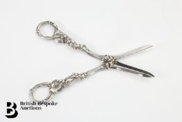 Pair of Silver Grape Scissors