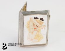 Silver Art Deco Erotic Cigarette Case