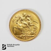 1891 Full Gold Sovereign
