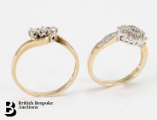 9ct Gold Diamond Rings