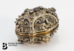 Austro-Hungarian Gem Set Silver Box