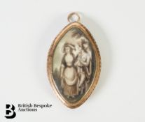 Antique Mourning Portrait