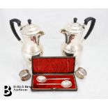 Pair of Garrard & Co Silver Plated Coffee Pots