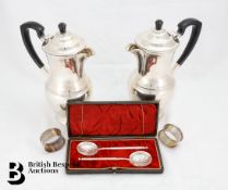 Pair of Garrard & Co Silver Plated Coffee Pots