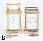 Gilt Brass Carriage Clocks