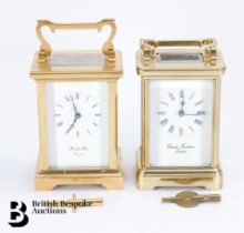 Gilt Brass Carriage Clocks
