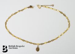 18ct Gold Fancy Link Neck Chain