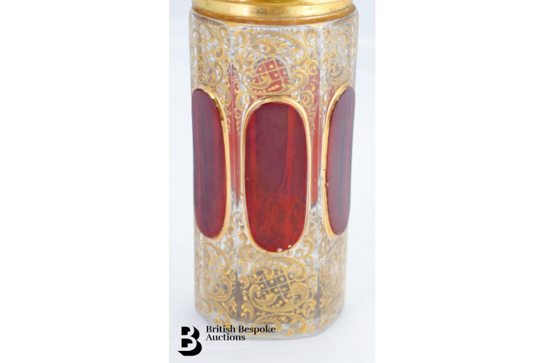 Victorian Cranberry Glass Double Scent Bottle - Image 4 of 9