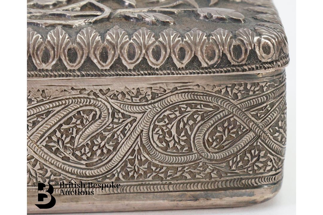 Persian Silver Cigarette Box - Image 7 of 8