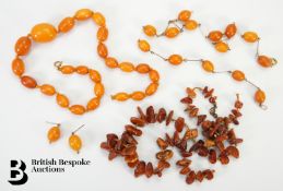 Two Butterscotch Amber Necklaces