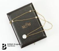 9ct Gold and Pearl Necklace