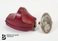 Georgian 9ct Gold Portrait Ring