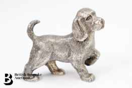 Silver Dog Figurine