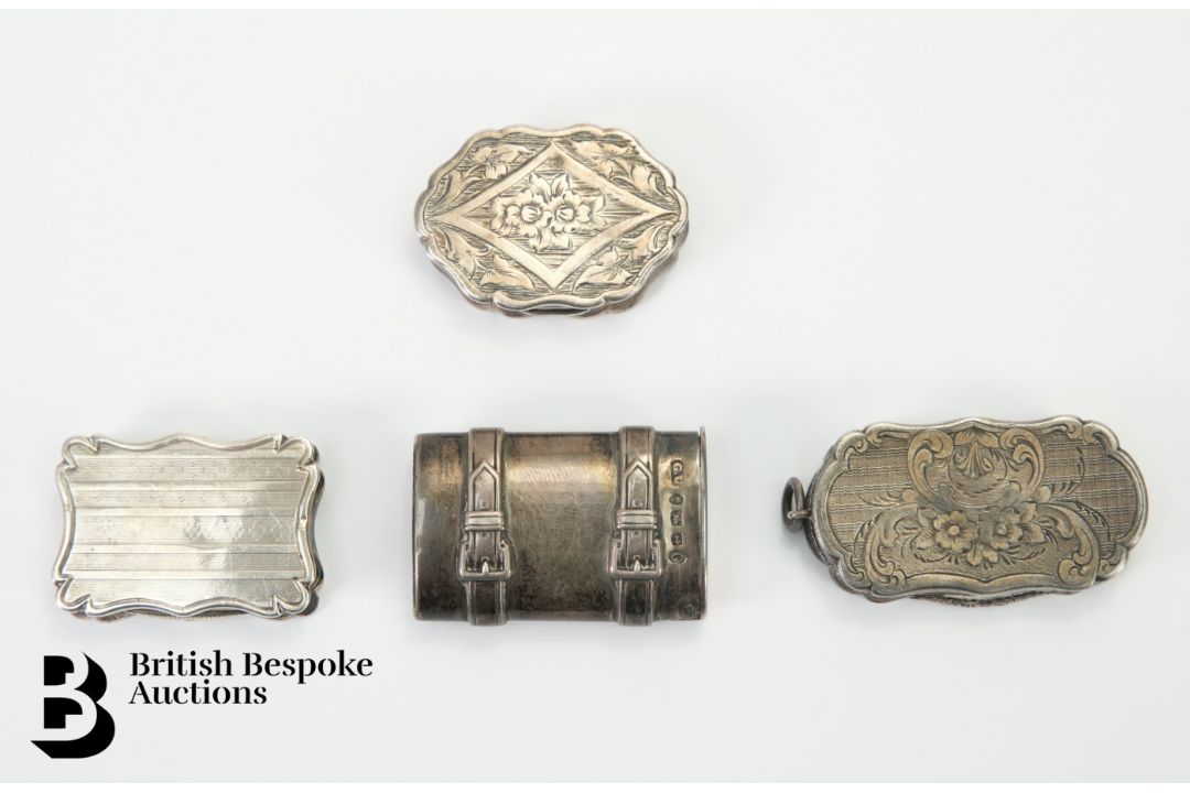 Three Silver Vinaigrette - Image 2 of 2