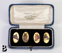 Pair of 9ct Gold Horse Racing Cufflinks