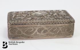 Persian Silver Cigarette Box
