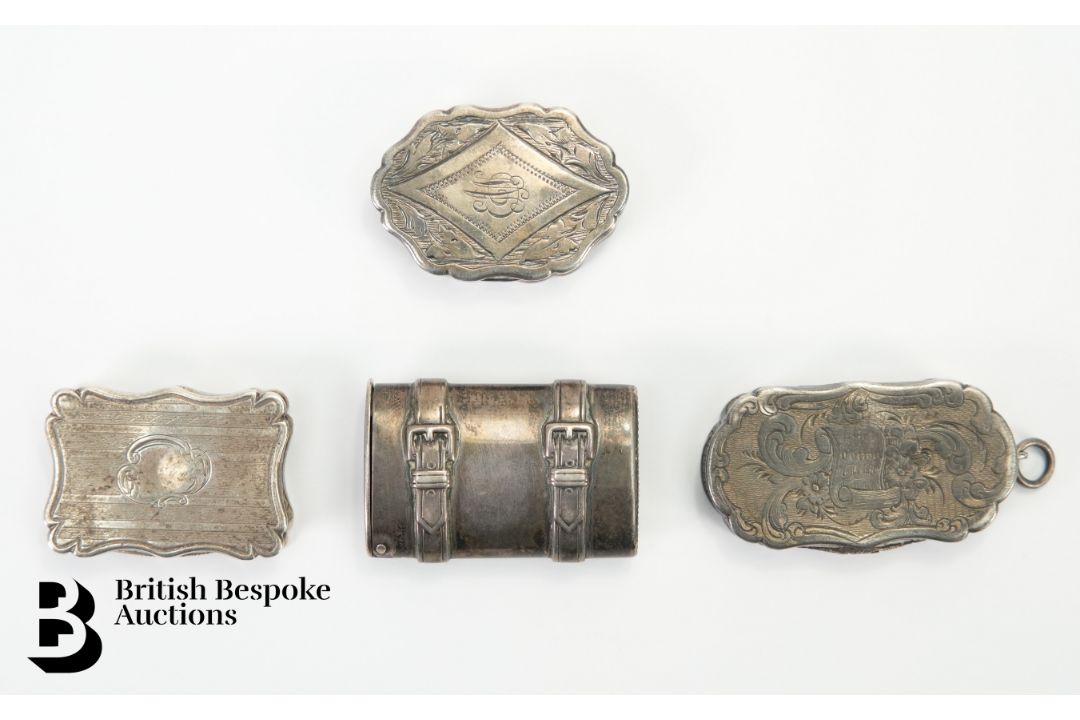 Three Silver Vinaigrette - Image 1 of 2