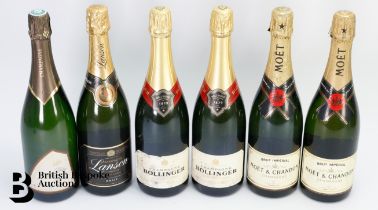 Six Bottles of French Champagne