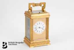 French Gilt Louis Achille Brocot Repeater Carriage Clock