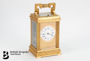 French Gilt Louis Achille Brocot Repeater Carriage Clock