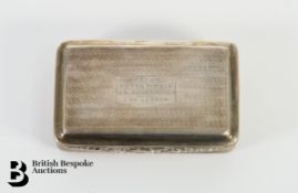Silver Engine Turned Snuff Box