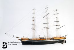 Wooden Model of a Clipper Ship