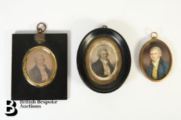 English School Portrait Miniature on Ivory