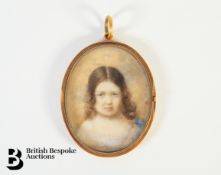 English School Portrait Miniature