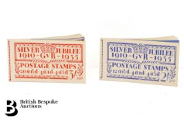 Two Unused 1935 Silver Jubilee Stamp Booklets