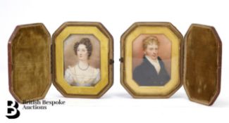 Pair of Portrait Miniatures on Ivory