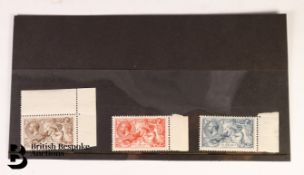 Three Mint KGV Seahorses