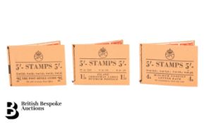 Three KGVI 5/- Stamp Booklets