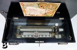 19th Century Swiss Cylinder Music Box