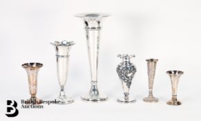 Silver Trumpet Posy Vases